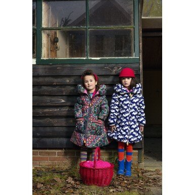 Žieminė striukė "Gėlės" 