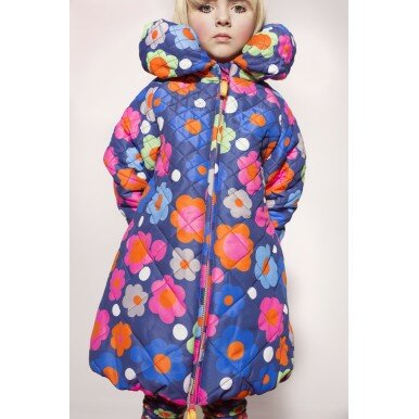 Žieminė striukė "Gėlės Lapeliai"