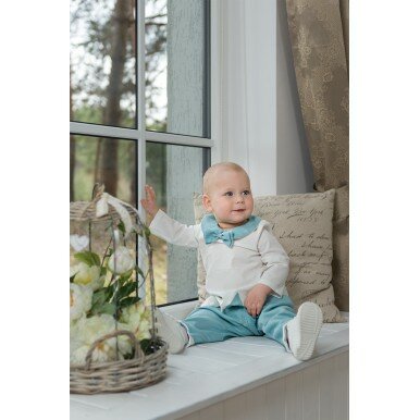 Lininis krikštynų kostiumėlis "John"