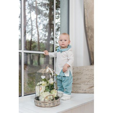 Lininis krikštynų kostiumėlis "John"