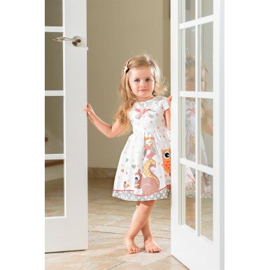 Suknelė "Voverytė ir pelėdos"