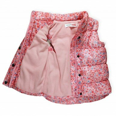 Gėlėta, pašiltinta liemenė "Neužmirštuolė"