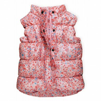 Gėlėta, pašiltinta liemenė "Neužmirštuolė"