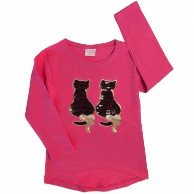 Rožinės tunika "Juodos katytės"
